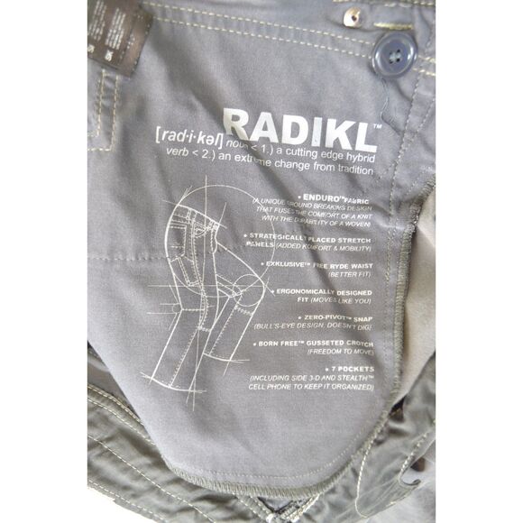 Kuhl Men's Radikl Hiking Pants 34x32 Straight Leg Grey Gorpcore - Picture 10 of 16